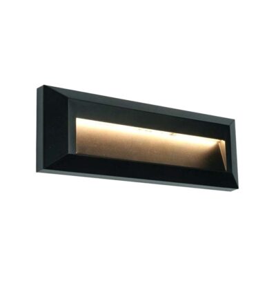 LED ZIDNA LAMPA 3W 4500K CRNA - kocka