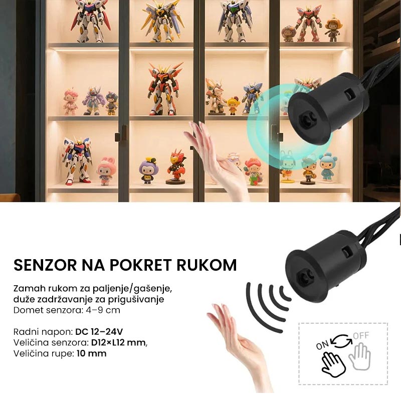 Senzor pokreta rukom 12/24V - Image 2